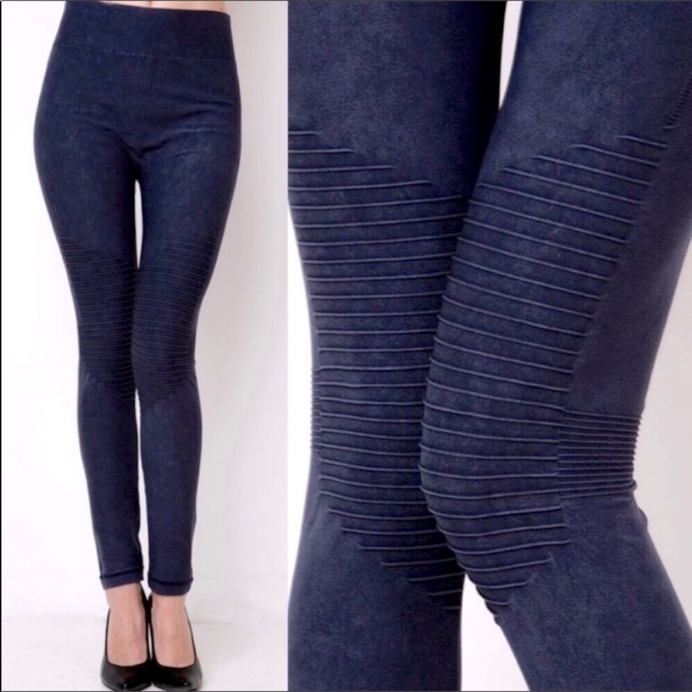 Blue Moto leggings